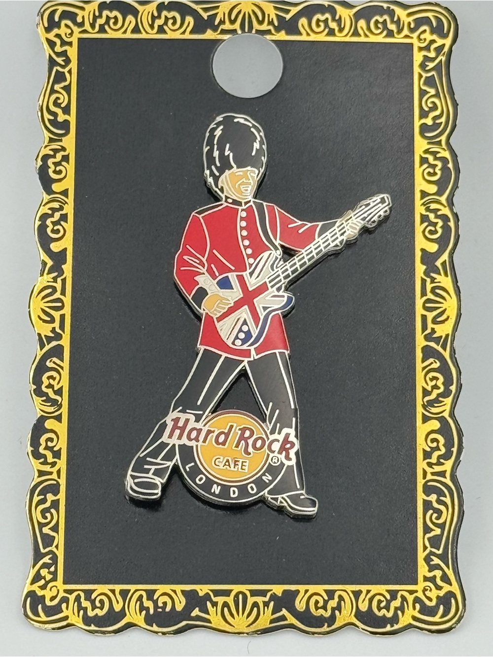 Hard Rock Cafe Pin London, England Guard Rockin Guitar Limited Edition Rare 2012